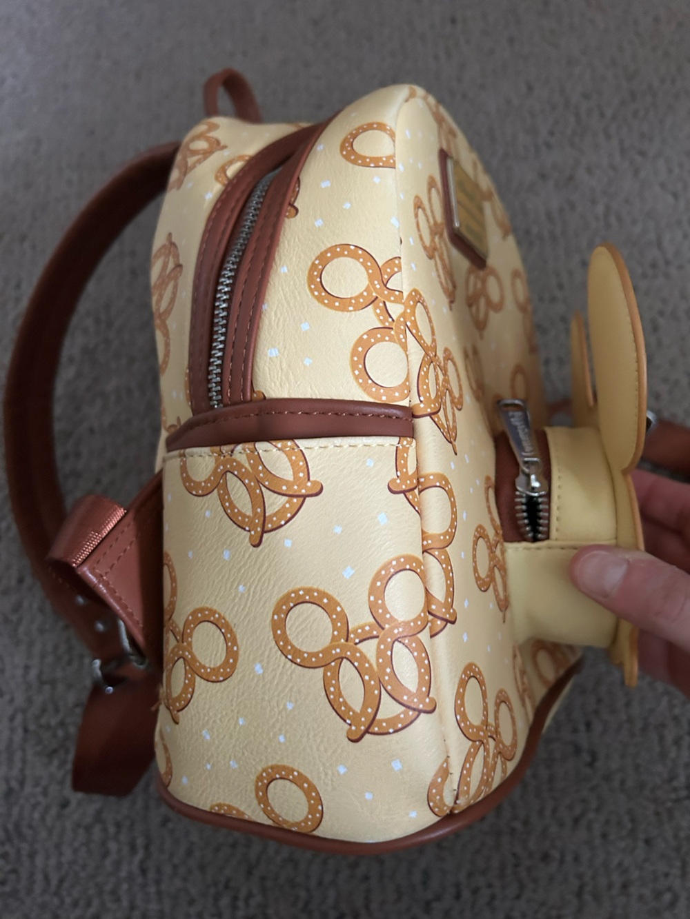 Disney Parks Loungefly Pretzel Backpack - Picture 5 of 6